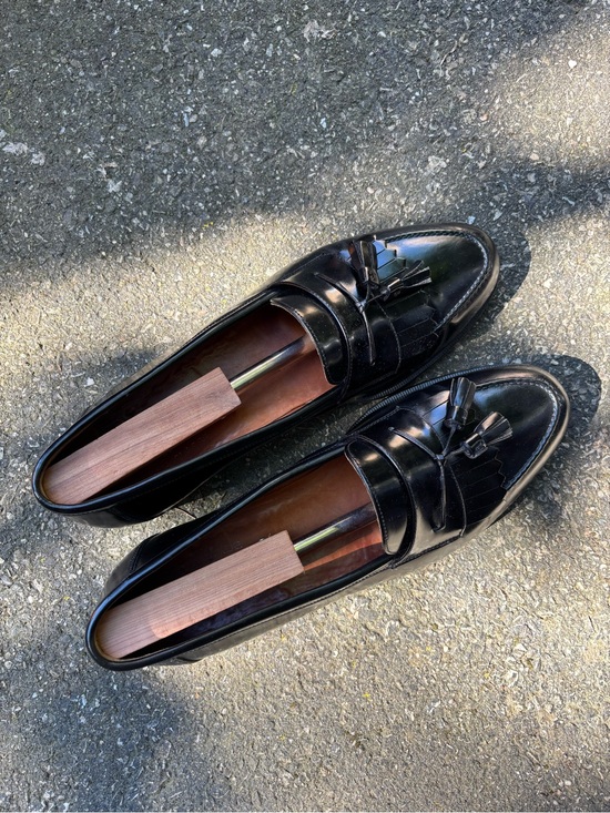 Church’s Other - Church’s Black Leather Tassel Loafers - Classic Slip-On Men’s Dress Shoes